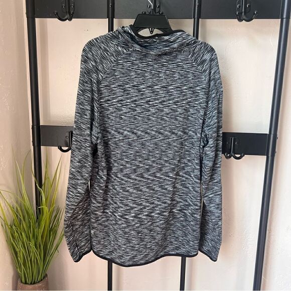 Champion fleece cowl neck pullover black thumb holes size large - Picture 8 of 15